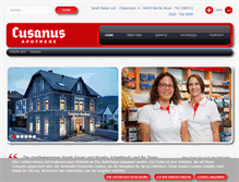 Tablet Screenshot of cusanus-apotheke.de